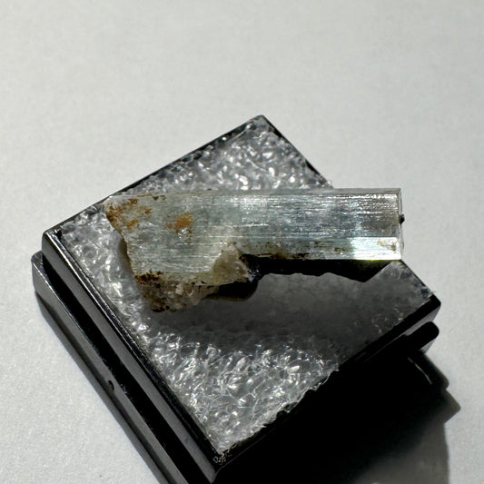 Crystal : Mounted : Natural Aquamarine, Shorl, Feldspar specimen from Namibia