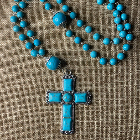 35" Rosary chain and cross
