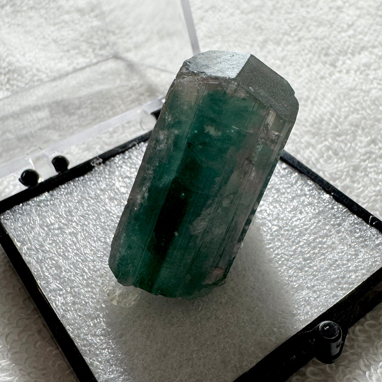 Crystal : Mounted : Watermelon Tourmaline in 2” Acrylic Box, 139ct
