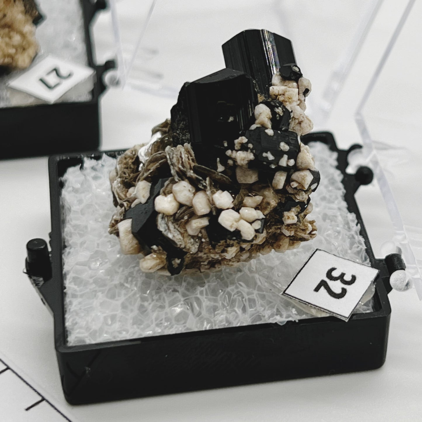 Black Tourmaline crystal clusters, display ready  CHOICE