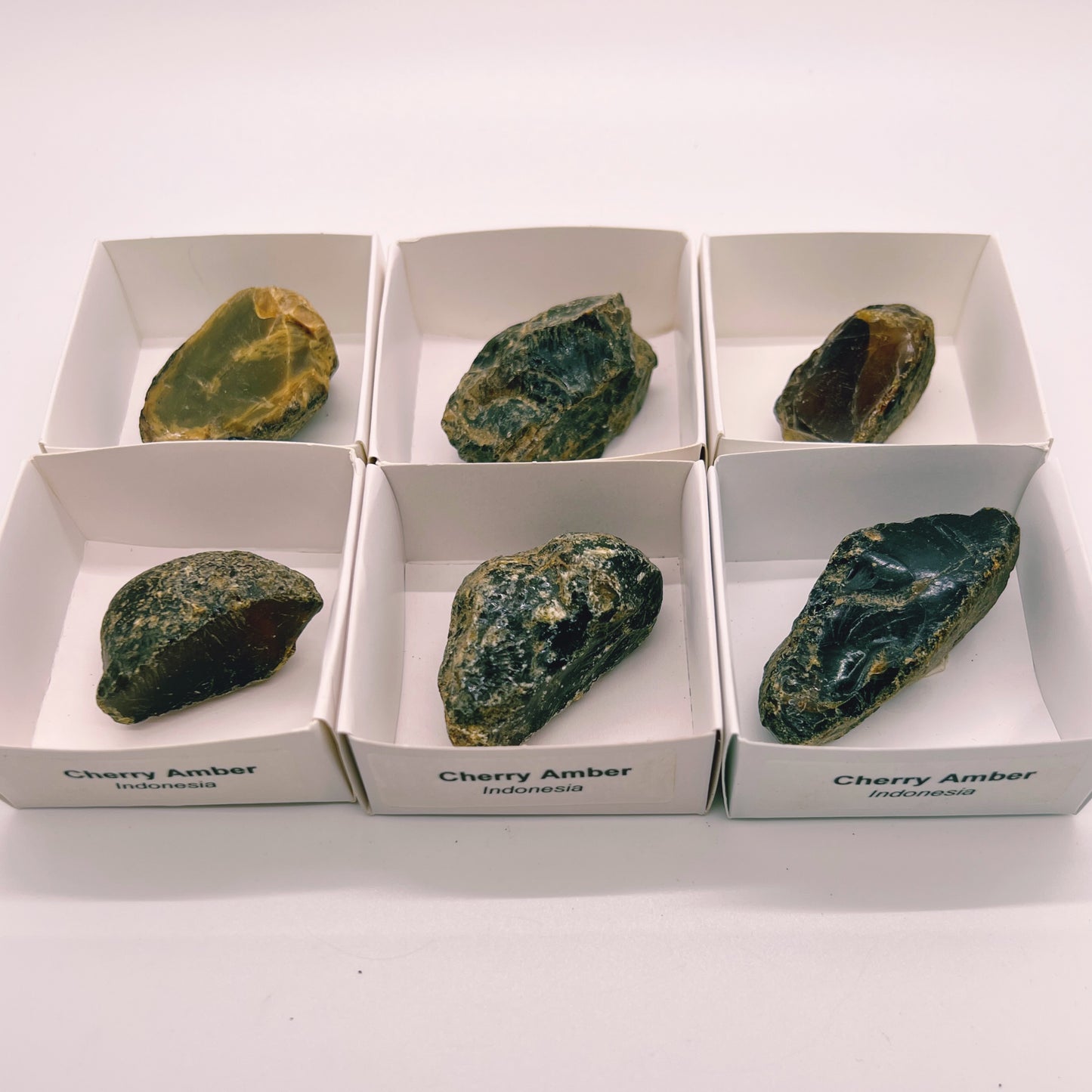 Bulk : Rough : Raw Cherry Amber, 6 Pieces