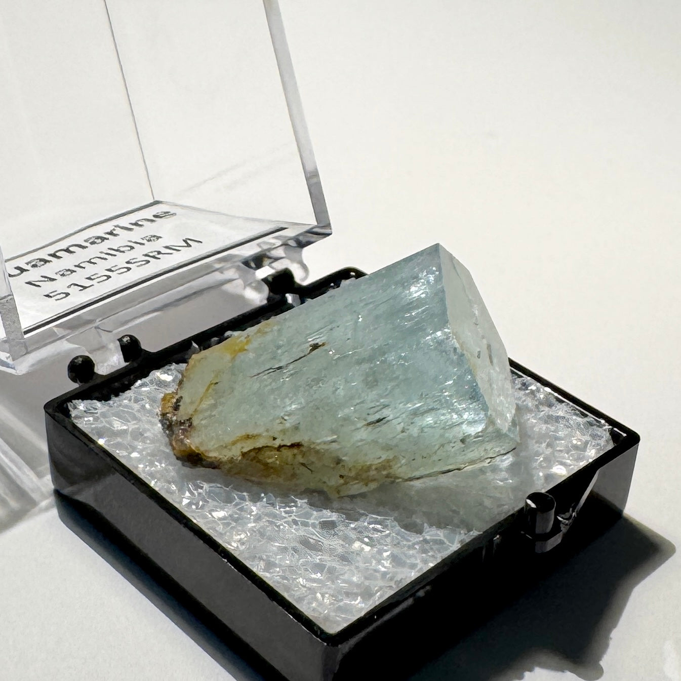 Crystal : Mounted : Natural Aquamarine specimen from Namibia