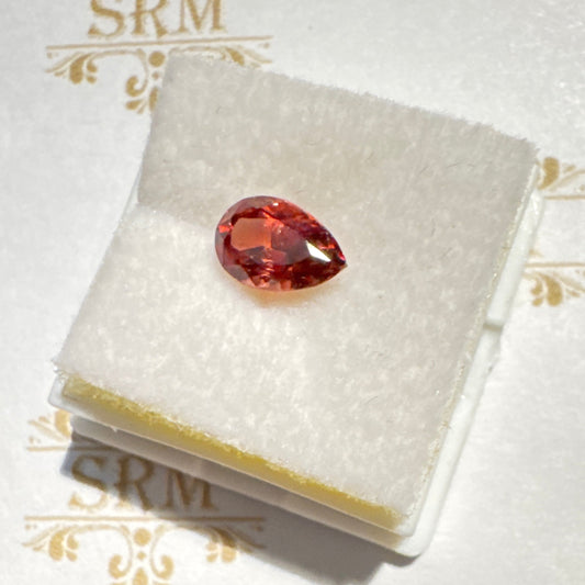 Faceted:  Rhodolite Garnet, Teardrop, 8mmx6mm, Africa