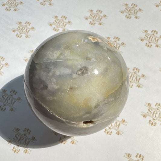 Sphere : Flower Agate, ~53mm