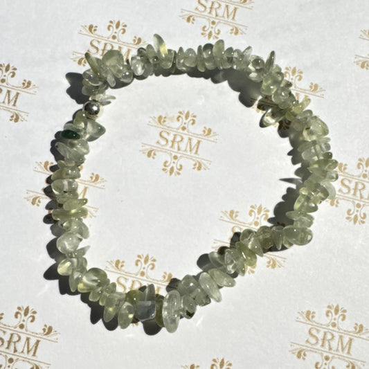 Bracelet : Chip : Prehnite, 6¾"