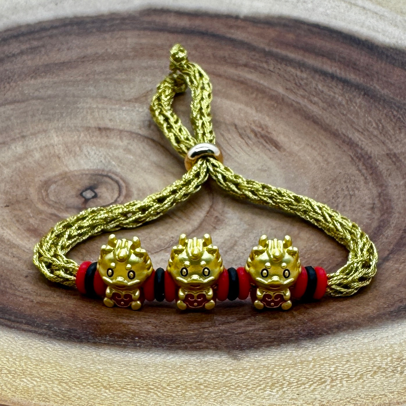 Baby Triple Dragons Weave Bracelet