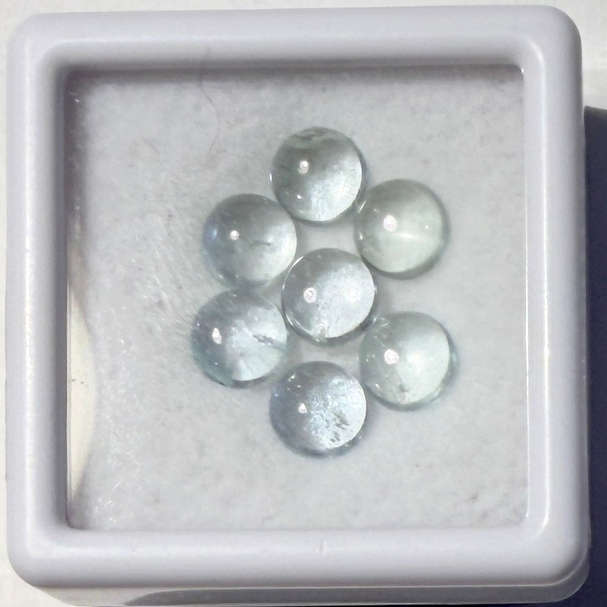 Cabs : Aquamarine, 5mm, in petite display box