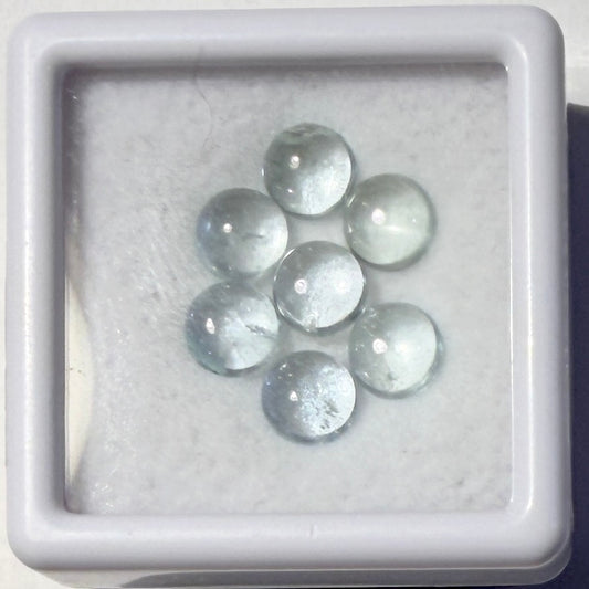 Cabs : Aquamarine, 5mm, in petite display box