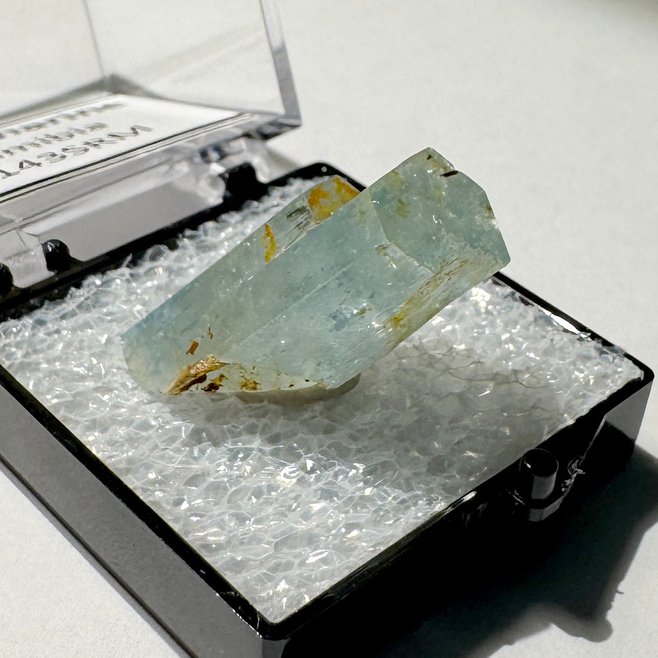 Crystal : Mounted : Natural Aquamarine specimen from Namibia
