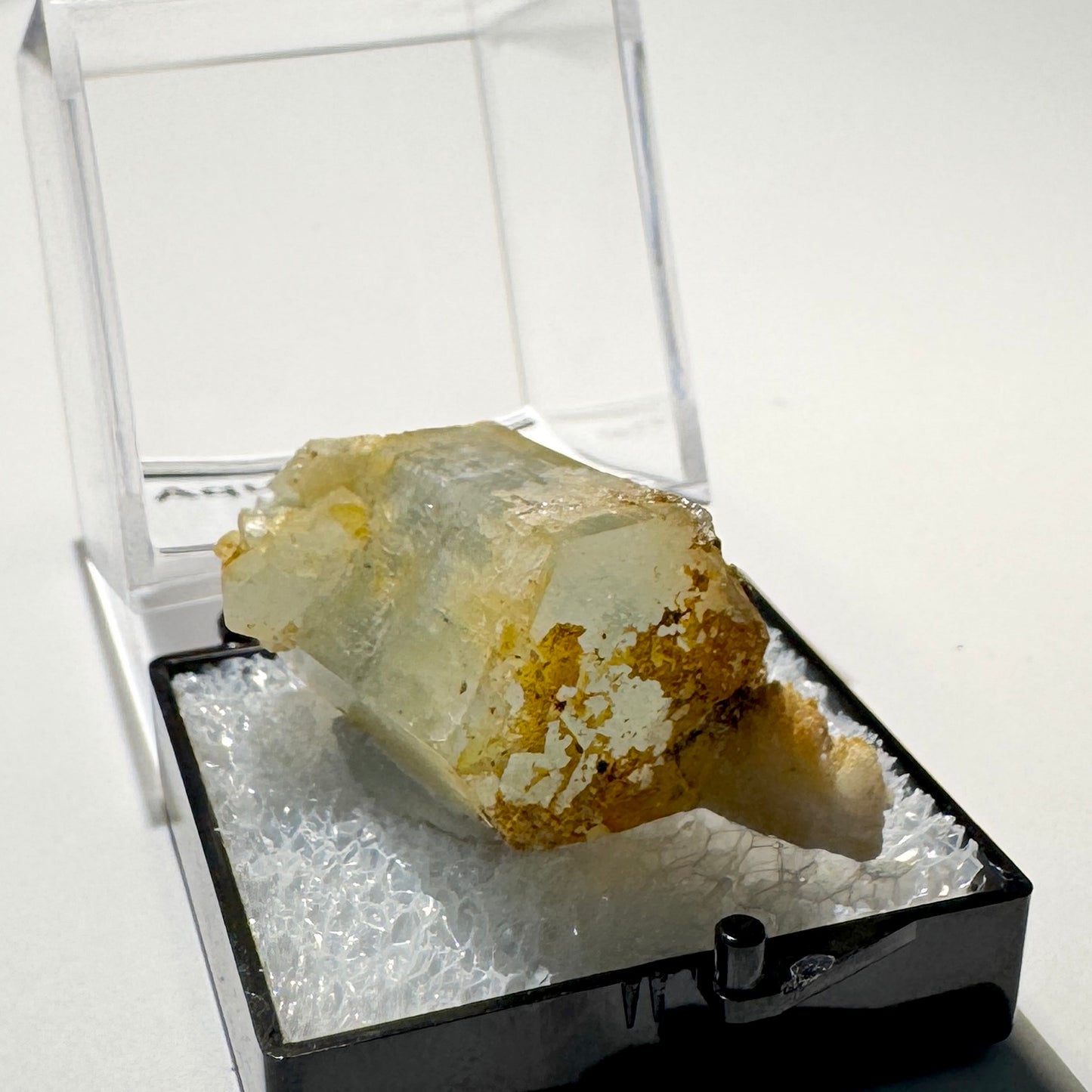 Crystal : Mounted : Natural Aquamarine and Feldspar specimen from Namibia