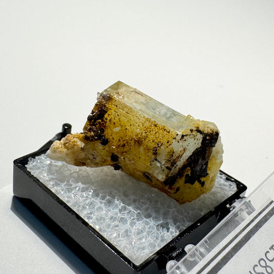Crystal : Mounted : Natural Aquamarine and Feldspar specimen from Namibia