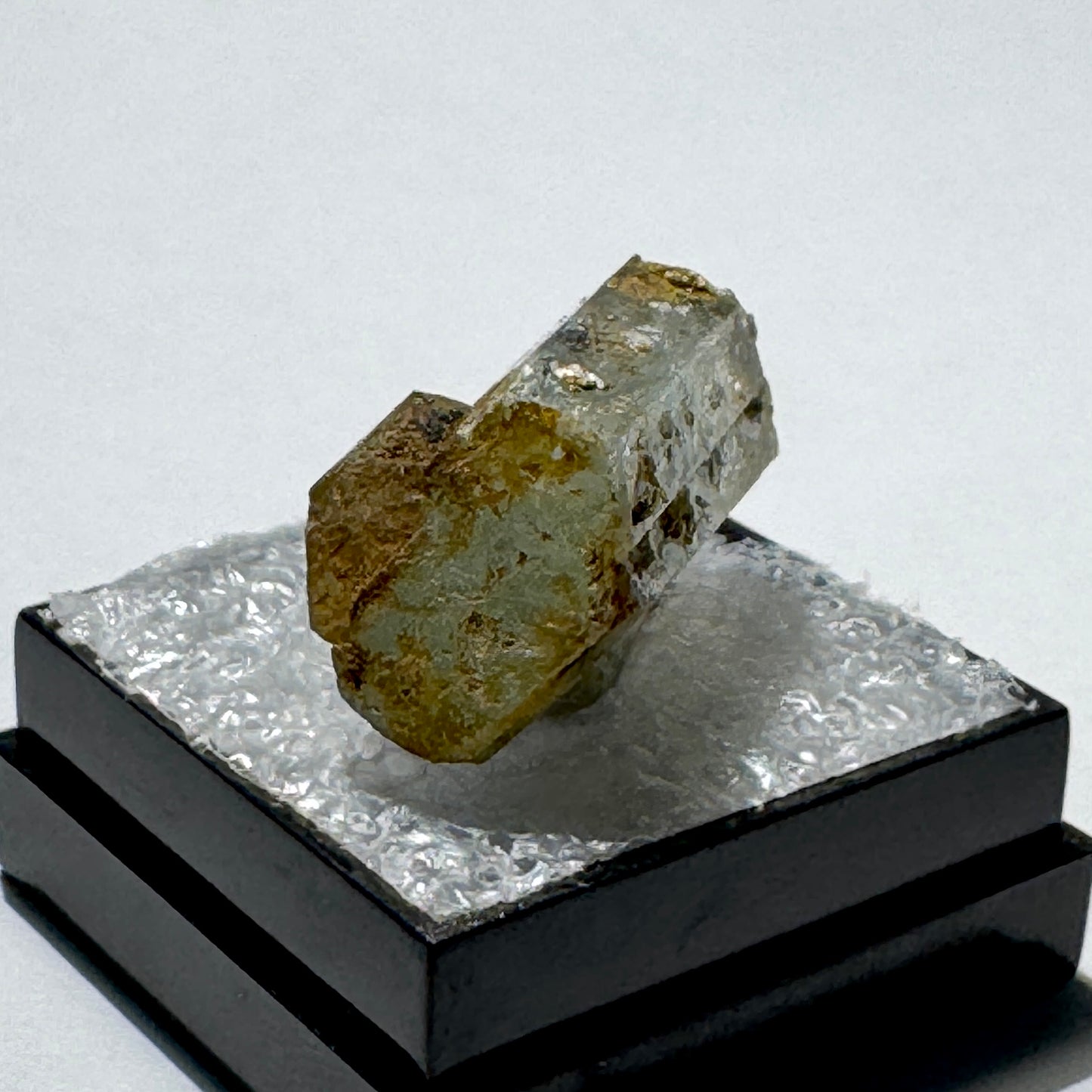 Crystal : Mounted : Natural Aquamarine, Shorl, Feldspar specimen from Namibia