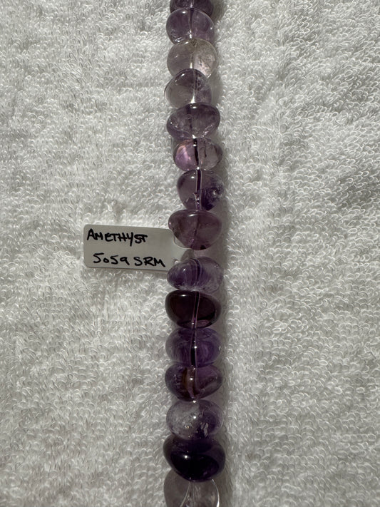 Beads : Amethyst Ovals : 15-16mm