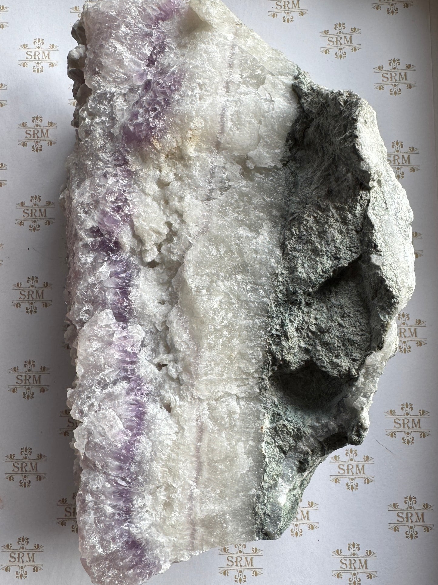 Cluster : Mangano Calcite on Amethyst, ~5½ lbs