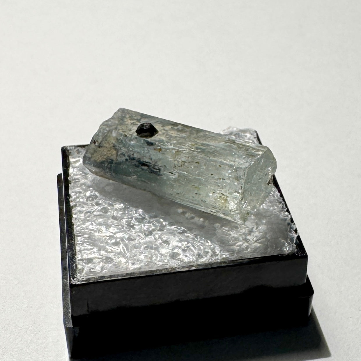 Crystal : Mounted : Natural Aquamarine, Shorl, Feldspar specimen from Namibia