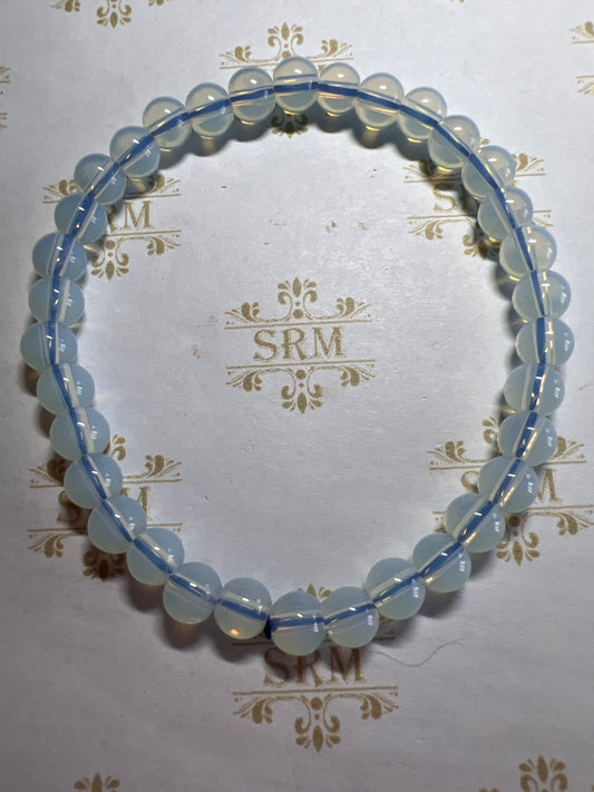 Bracelet : 6mm Opalite : 7”
