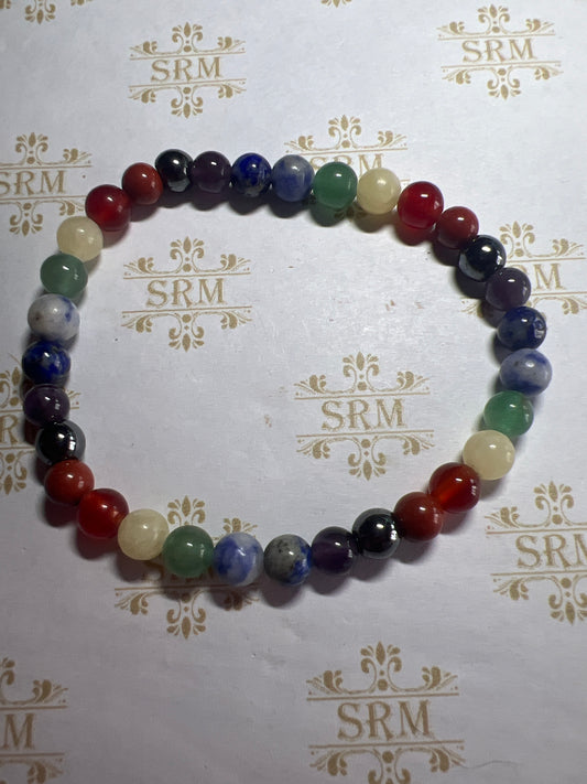 Bracelet : 6mm Chakra : 7”