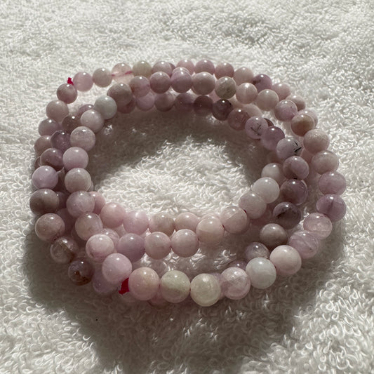 Bracelet : 6mm Rhodocrosite, 6.5”, 6.75”