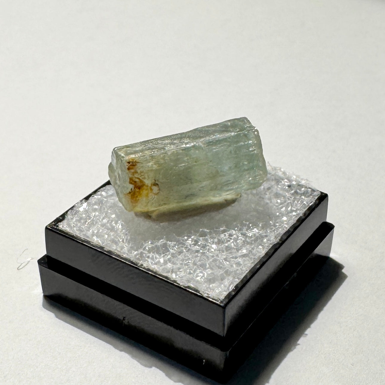 Crystal : Mounted : Natural Aquamarine, Shorl, Feldspar specimen from Namibia