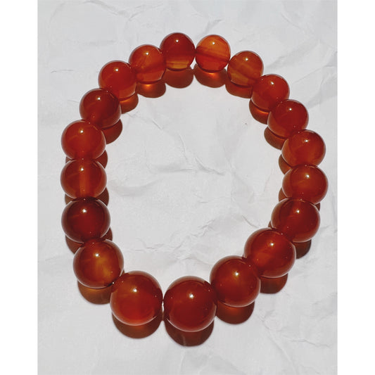 Bracelet : 10mm Carnelian, 6½"