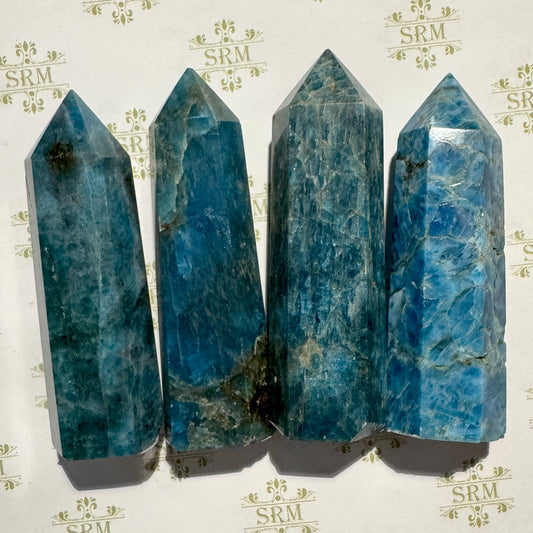 Tower : Blue Apatite, ~3¼"