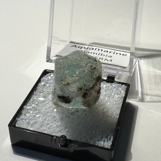 Crystal : Mounted : Natural Aquamarine specimen from Namibia