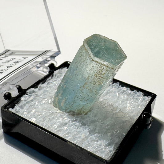 Crystal : Mounted : Natural Aquamarine specimen from Namibia