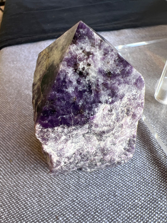 Lepidolite Top Polish Point Raw Generator