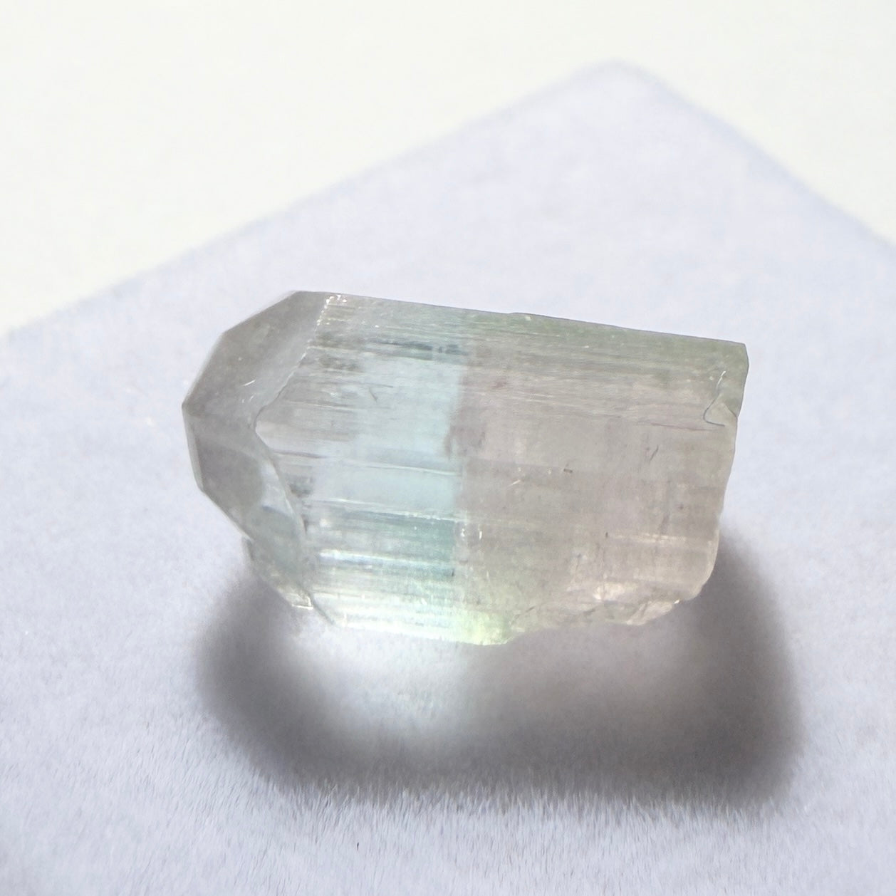 Crystals : Achroite Tourmaline, 1.42gms
