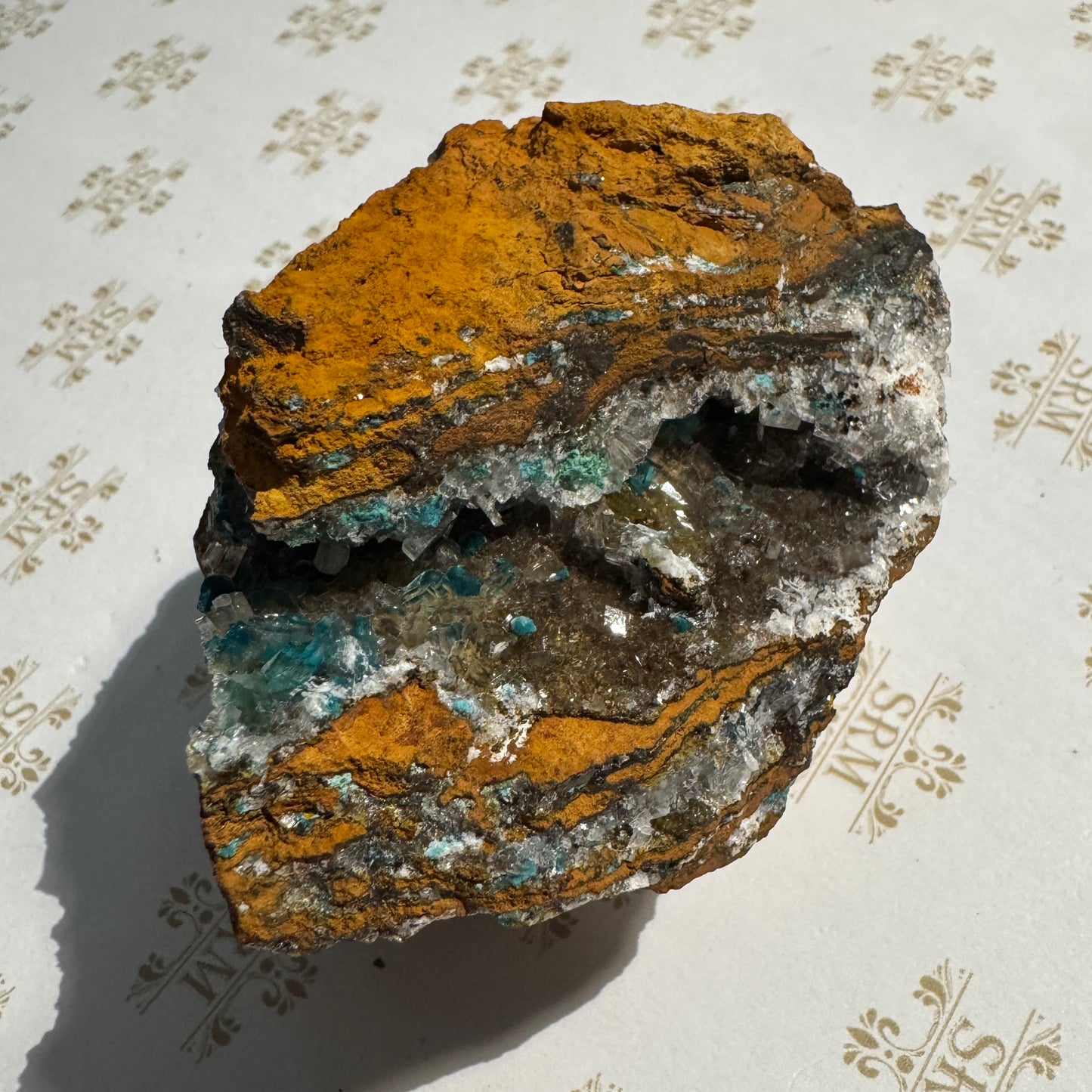 Cluster :  Fluorite, Malachite, Barite. Mexico. Choice!