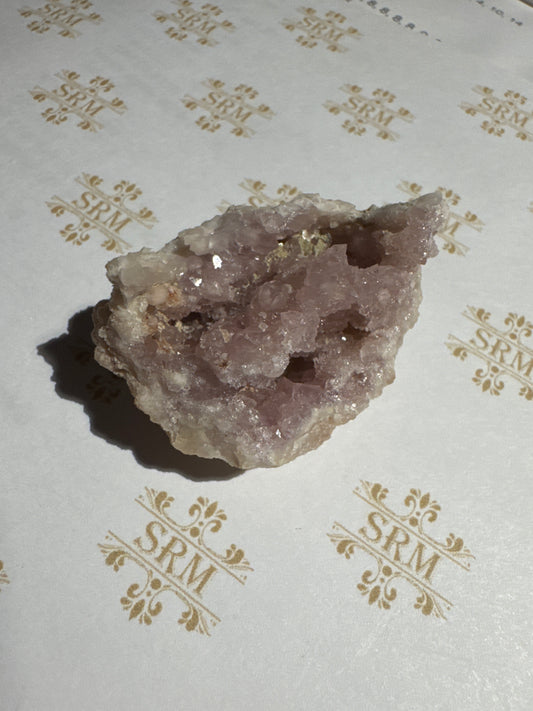 Geode : Pink Amethyst, half, 1¾"x1"