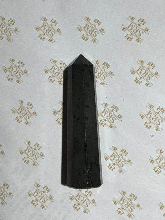 Tower : Black Tourmaline, 3¼"x¾"
