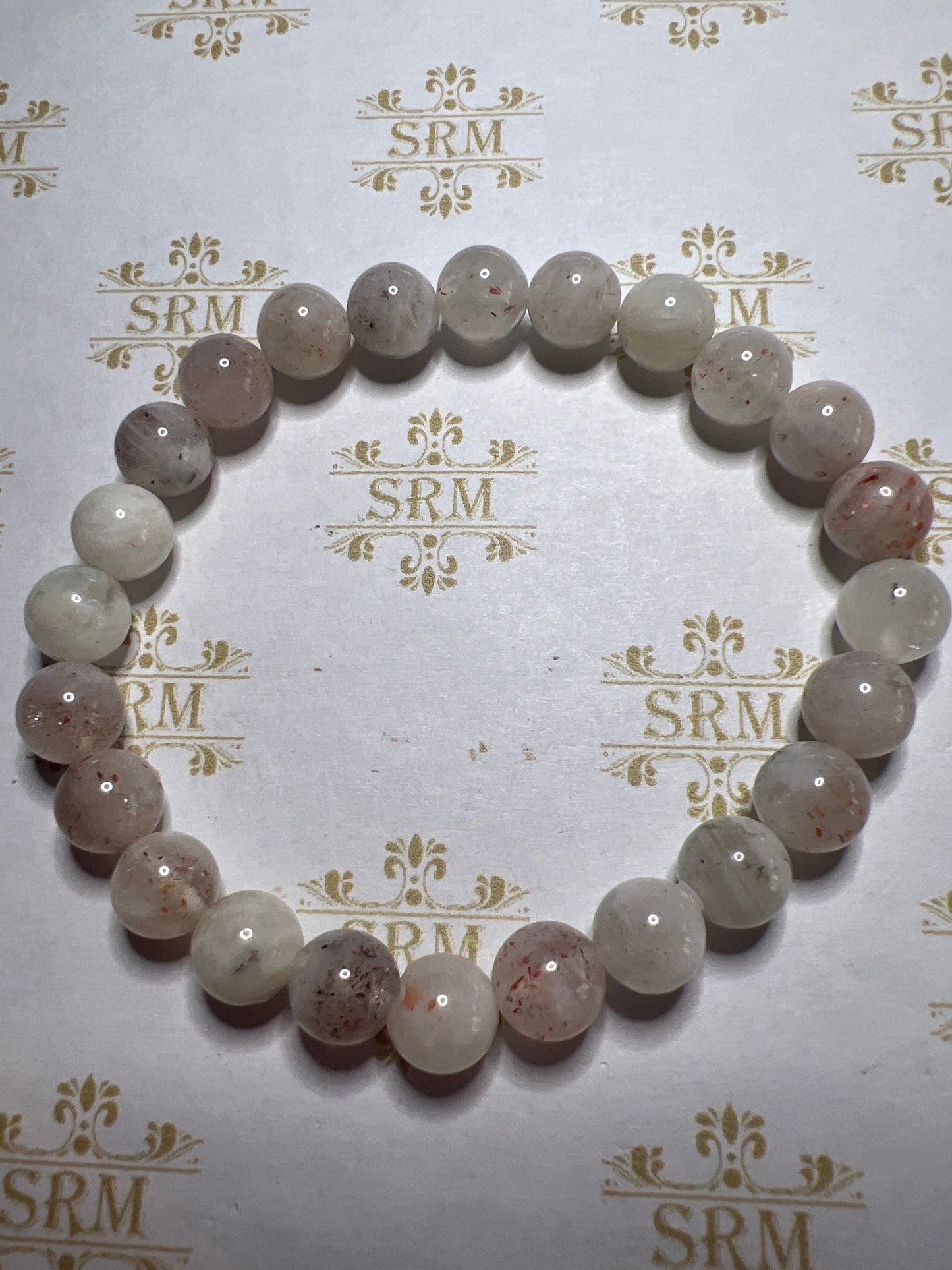 Bracelet : 8mm Rutile Quartz.  7¼", 6½".  Choice!