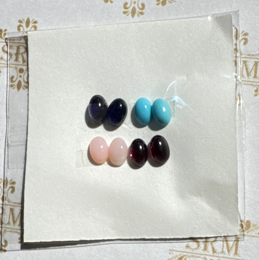 Cab : Assorted Set of 4 Pair, 6mmx4mm