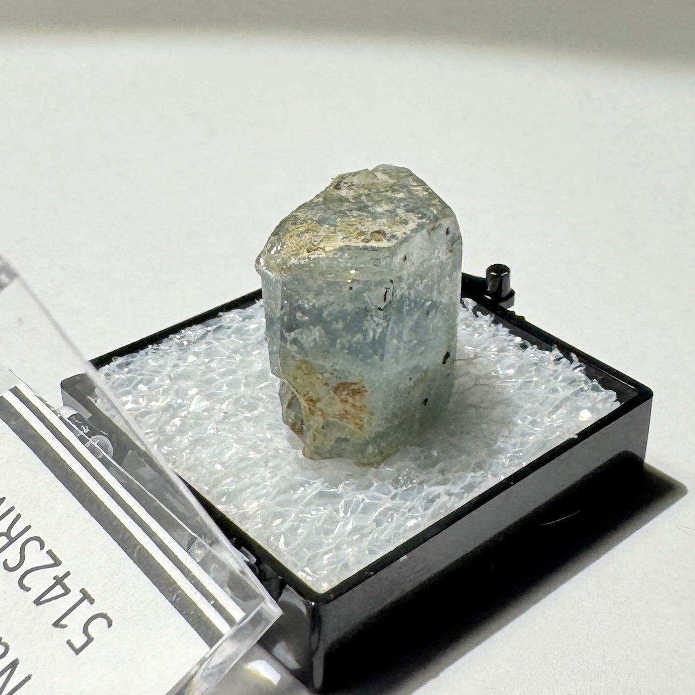 Crystal : Mounted : Natural Aquamarine, Shorl, Feldspar specimen from Namibia