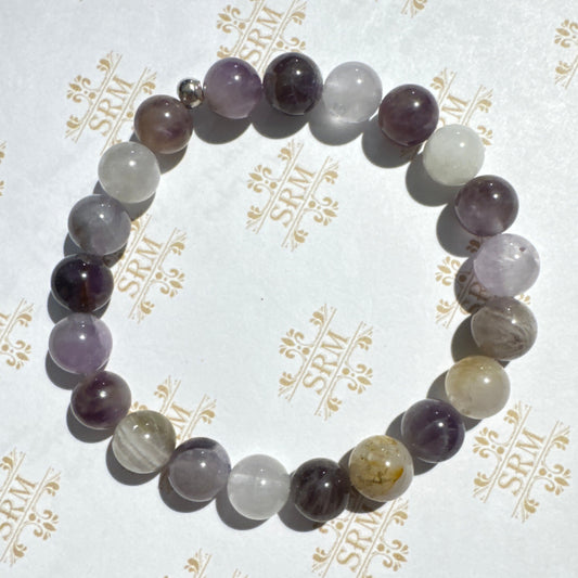 Bracelet : 10mm Fluorite, 6", 6¾", 7¼"