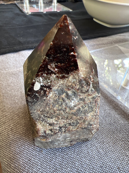 Garnet Top Polish Point Raw Generator with Raw Point