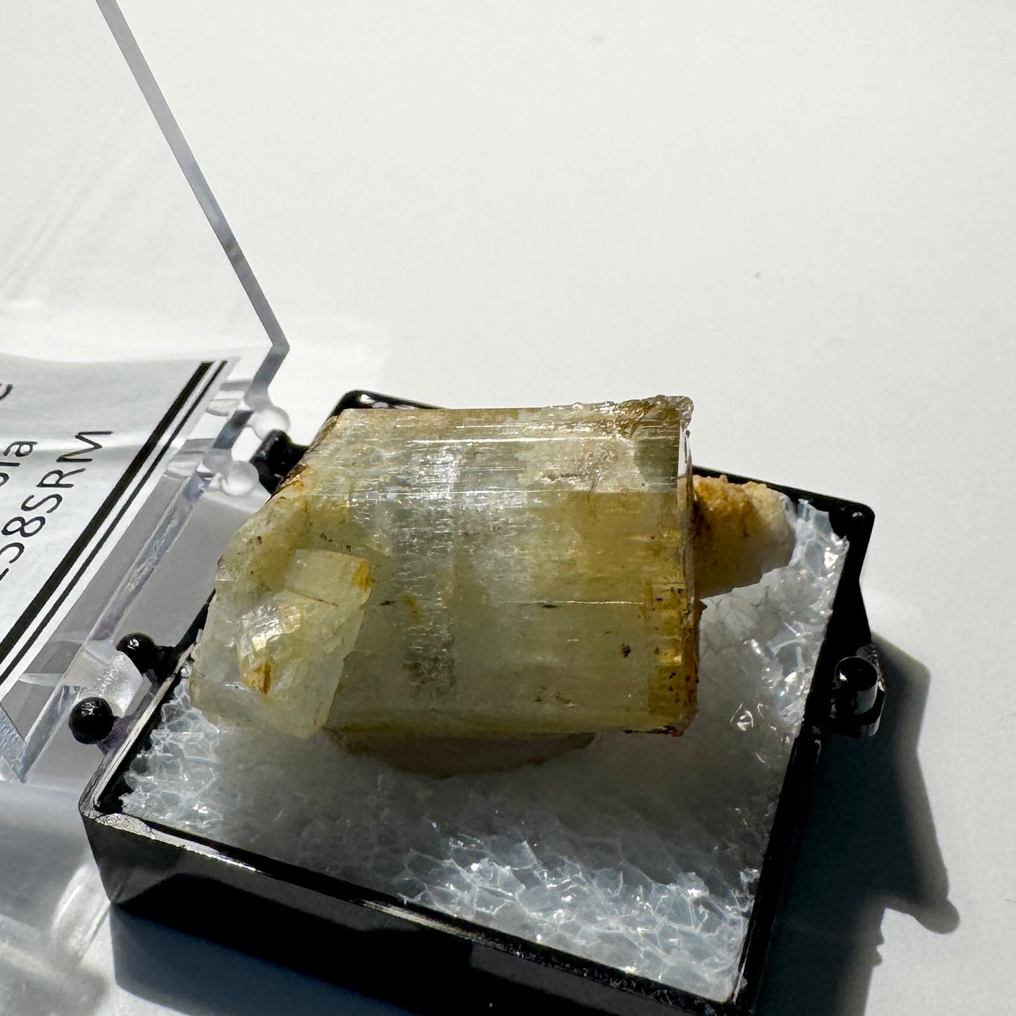 Crystal : Mounted : Natural Aquamarine and Feldspar specimen from Namibia