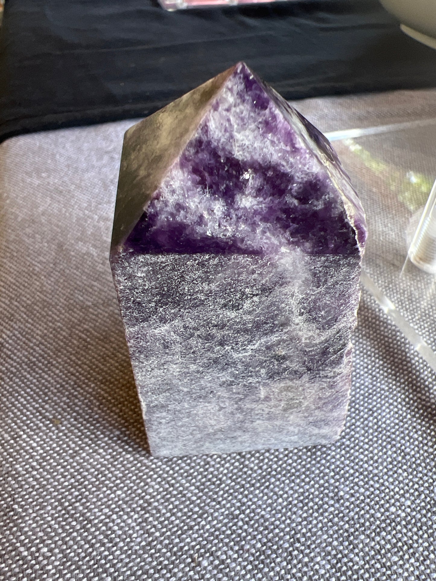 Lepidolite Top Polish Point Raw Generator