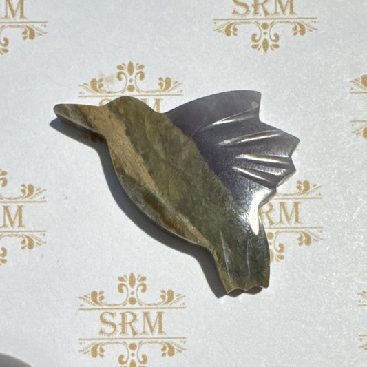 Carved : Agate Hummingbird, 45x39x5