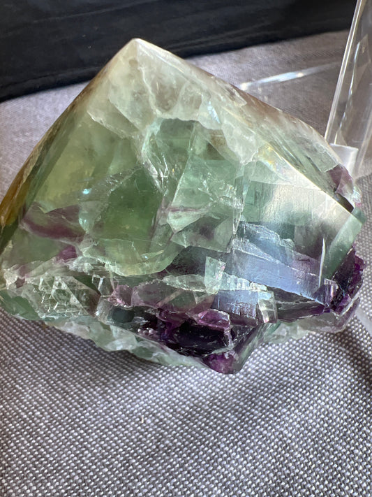 Rainbow Fluorite Top Polish Point Raw Generator