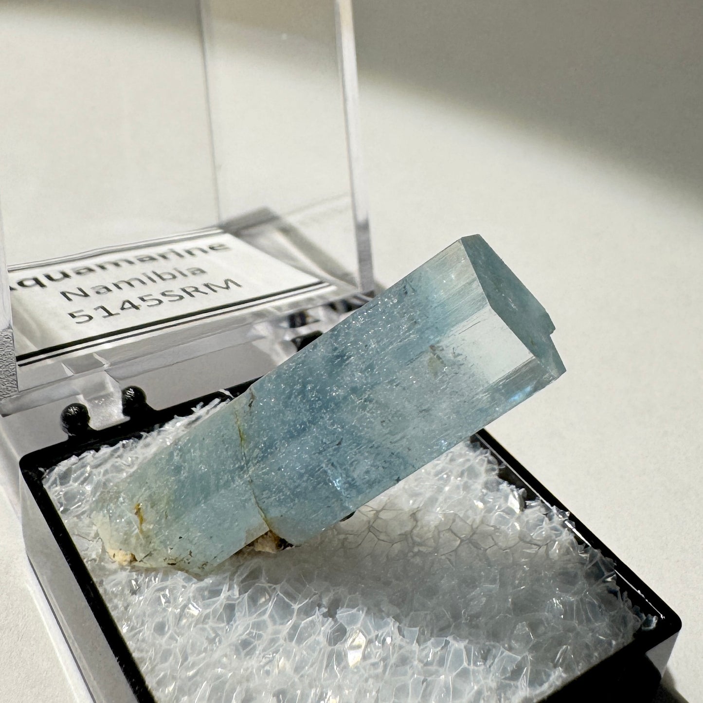 Crystal : Mounted : Natural Aquamarine specimen from Namibia