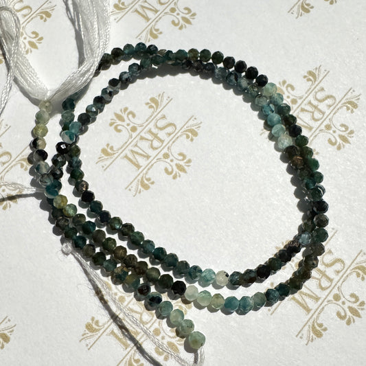 Faceted: Strand 2mm Grandidierite, 13", 14ct