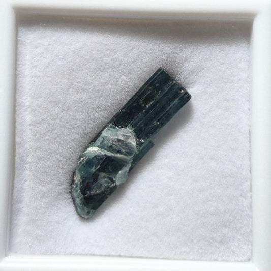 Crystals : Blurple Tourmaline, 1.65gm, Afghanistan, in small display box
