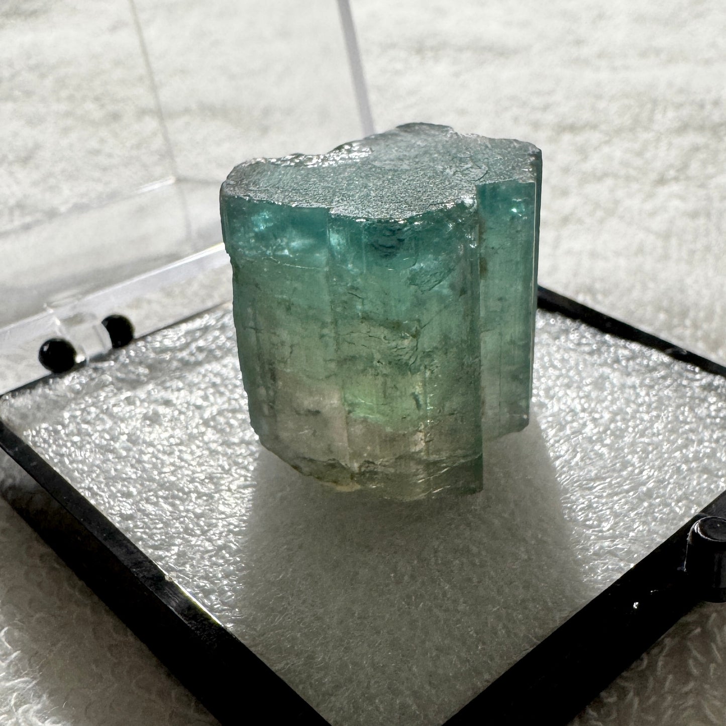 Crystal : Mounted : Watermelon Tourmaline in 2” Acrylic Box, 118ct