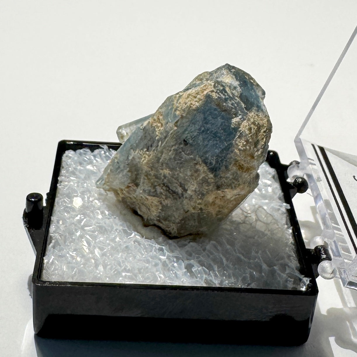 Crystal : Mounted : Natural Aquamarine and Feldspar specimen from Namibia