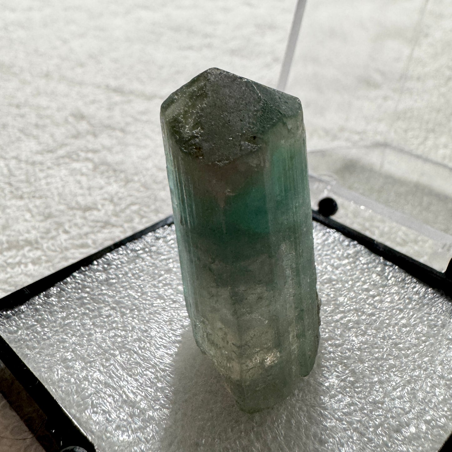 Crystal : Mounted : Watermelon Tourmaline in 2” Acrylic Box, 98ct