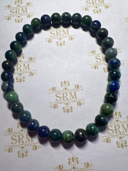 Bracelet : 6mm Azurite : 6½”