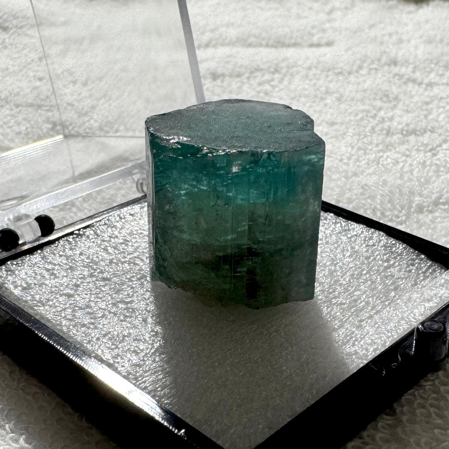 Crystal : Mounted : Watermelon Tourmaline in 2” Acrylic Box, 107ct