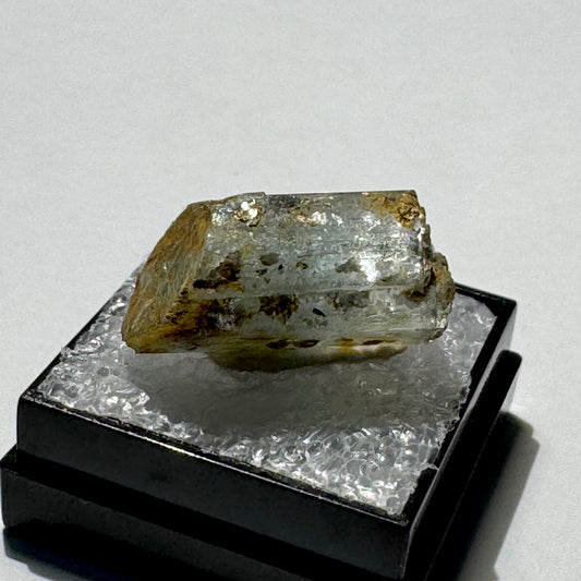 Crystal : Mounted : Natural Aquamarine, Shorl, Feldspar specimen from Namibia